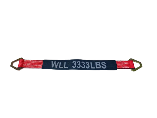 2" x 24" Axle Strap w/ D-Rings & Cordura Sleeve