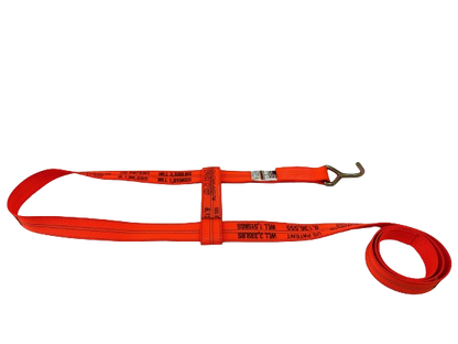 2" x 10' Diamond Weave Basket Wheel Lift Strap w/ Finger Hook