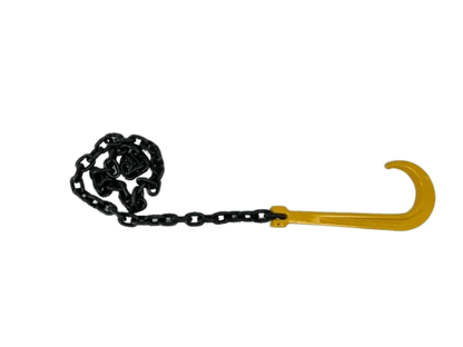 3/8" x 5' Recovery Chain - G100 Chain G80 15" J-Hook