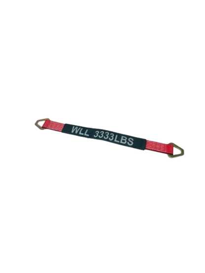 2" x 24" Axle Strap w/ D-Rings & Cordura Sleeve