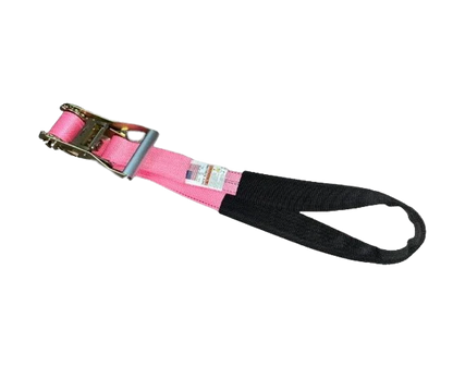 2" x 6' Heavy Duty Short Handle Ratchet Under Lift Strap with Protective Sleeve