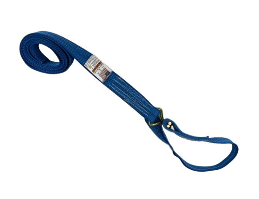 2" x 10' Sewn Loop Wheel Strap w/ Wire Hook