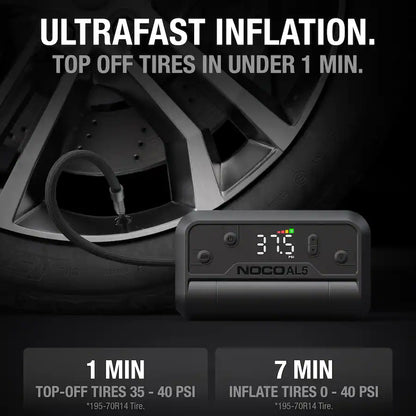 NOCO Lithium AL5 130 PSI Portable Tire Inflator 17LPM