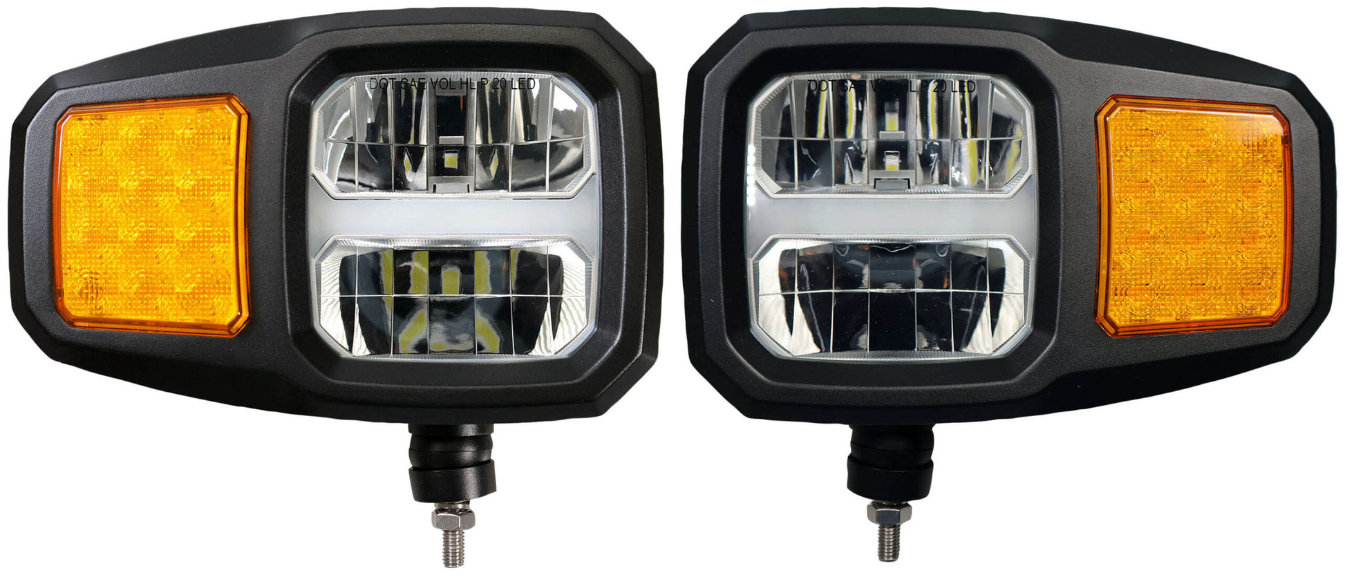 Heated LED Snow Plow light kit
