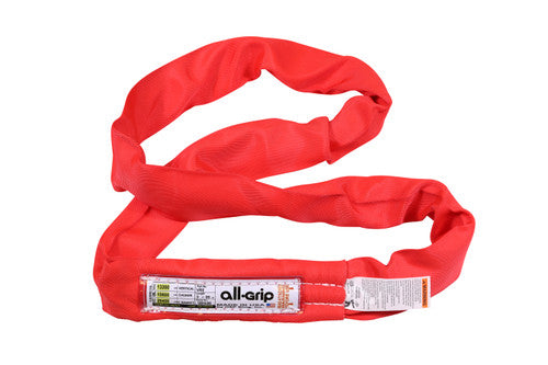 All- Grip Round Sling Red 6' x 13,200 lbs WLL @ 90°V
