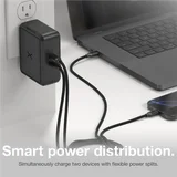 NOCO - XGrid X140: 140W Dual-Port USB-C GaN Charger with PD 3.1, QC 5.0, PPS – 2 Port, Fast Charging, Foldable Plug, UL Listed - Black