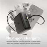 NOCO - XGrid X140: 140W Dual-Port USB-C GaN Charger with PD 3.1, QC 5.0, PPS – 2 Port, Fast Charging, Foldable Plug, UL Listed - Black