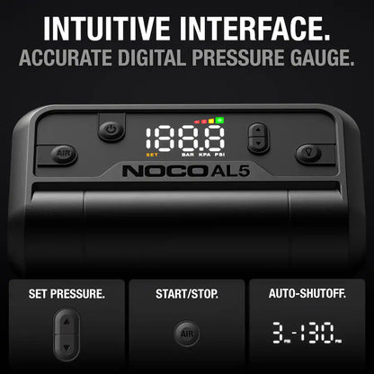 NOCO Lithium AL5 130 PSI Portable Tire Inflator 17LPM