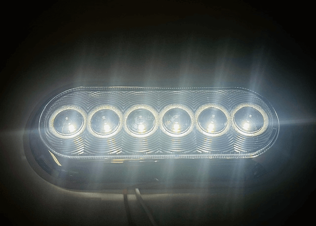6" Clear Oval Sealed DOT Backup Light