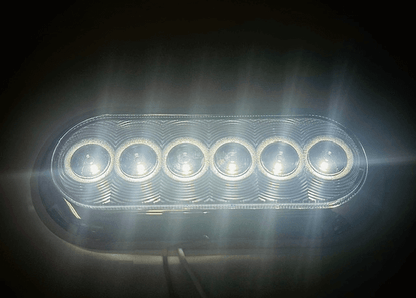 6" Clear Oval Sealed DOT Backup Light