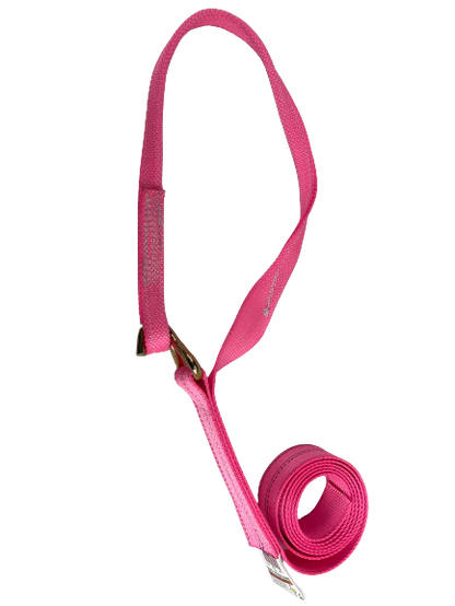 2" x 10' Sewn Loop Wheel Strap w/ Wire Hook