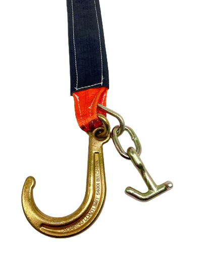 3" x 30" V Strap Bridle with 8" J Hook and TJ Hook
