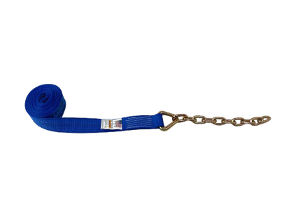 14 Foot Strap with 12 inch 5/16 G70 Chain Tail