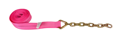 14 Foot Strap with 12 inch 5/16 G70 Chain Tail