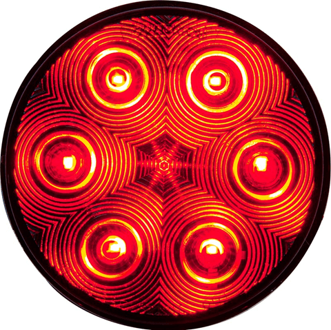 4" Round Stop/Tail/Turn LED with Smoked Lens