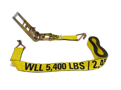 3" x 30' Ratchet Assembly with Wire Hooks