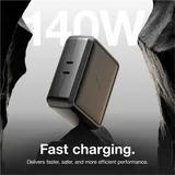 NOCO - XGrid X140: 140W Dual-Port USB-C GaN Charger with PD 3.1, QC 5.0, PPS – 2 Port, Fast Charging, Foldable Plug, UL Listed - Black