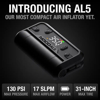 NOCO Lithium AL5 130 PSI Portable Tire Inflator 17LPM