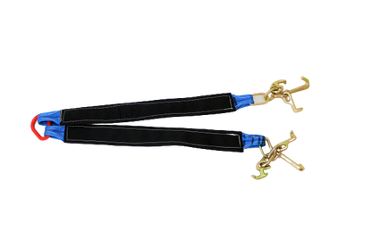 3"x36" Towing V-Bridle Strap with RTJ Frame Cluster Hooks