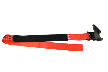 3" x 6' Heavy Duty Short Handle Ratchet Under Lift Strap with Protective Sleeve