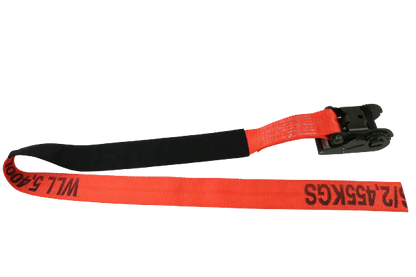 3" x 6' Heavy Duty Short Handle Ratchet Under Lift Strap with Protective Sleeve