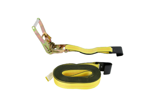 2" x 27' Ratchet Strap Assembly with Flat Hooks