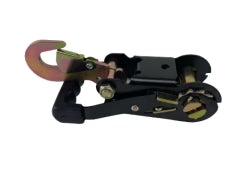 2" Black, Heavy Duty Ratchet w/ Snap Hook