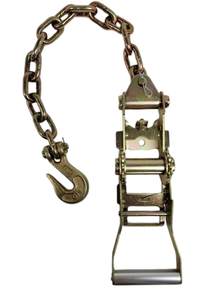 2" Ratchet Handle w/ 5/16" G70 Chain and Grab Hook