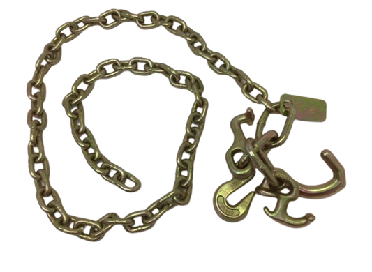 5/16" x 6' G70 Auto Transport Chain w/ Cluster Hook