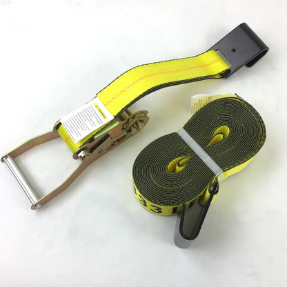 2" x 27' Ratchet Strap Assembly with Flat Hooks