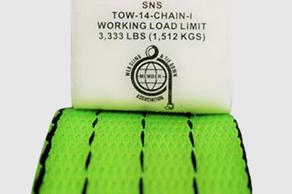2" X 14' Heavy Duty TECNIC Strap with 12" Chain Tail