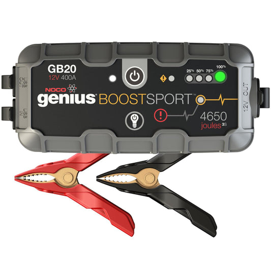 NOCO Genius GB20 Boost Sport 500A Lithium Jump Starter for Motorcycles, ATVs, UTVs (CA Compliant)