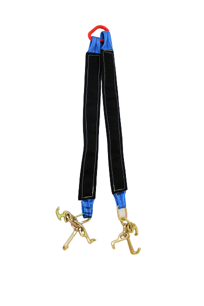 3"x36" Towing V-Bridle Strap with RTJ Frame Cluster Hooks